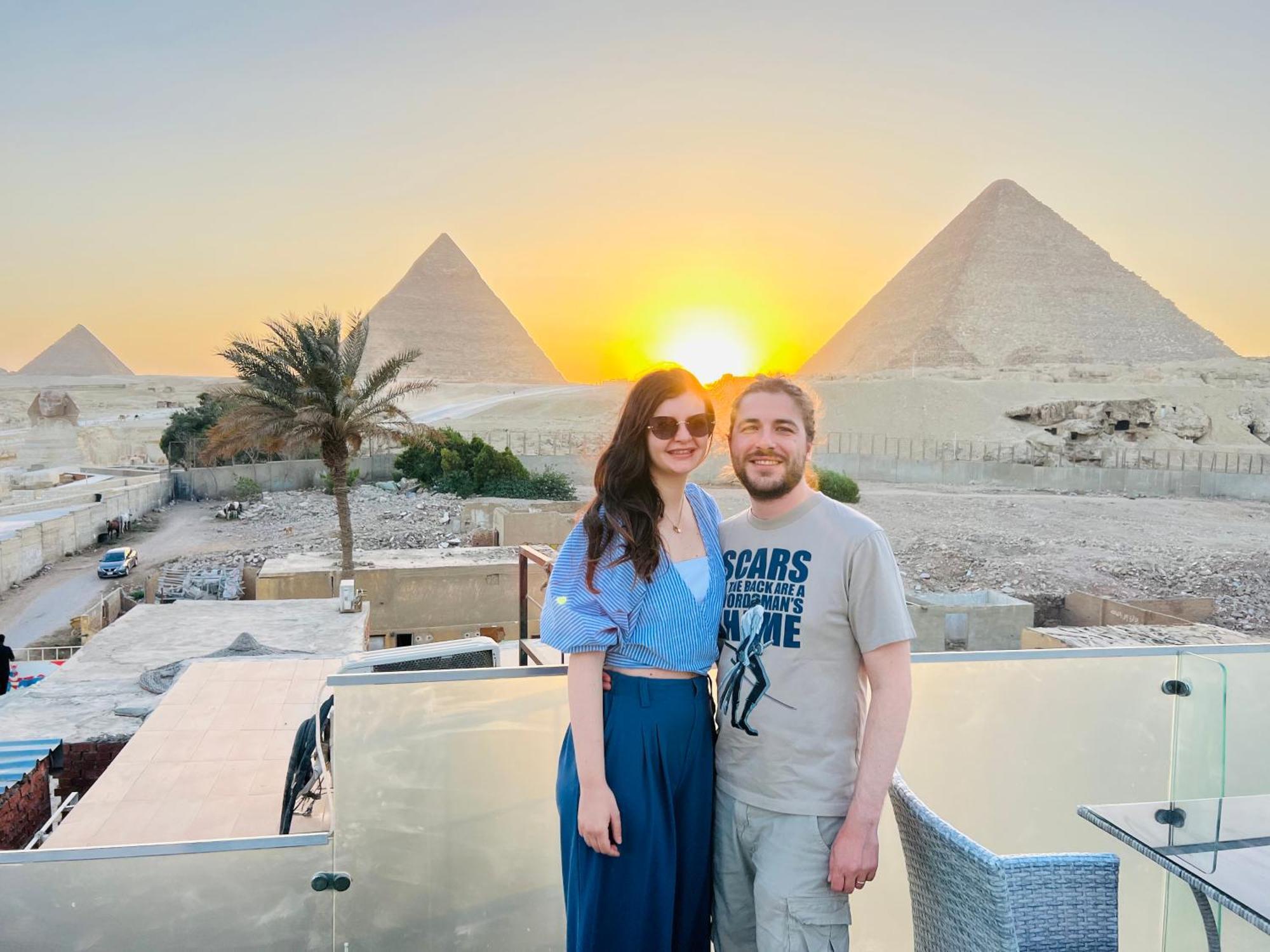 Blue Scarab Pyramids View Hotel Cairo Exterior foto