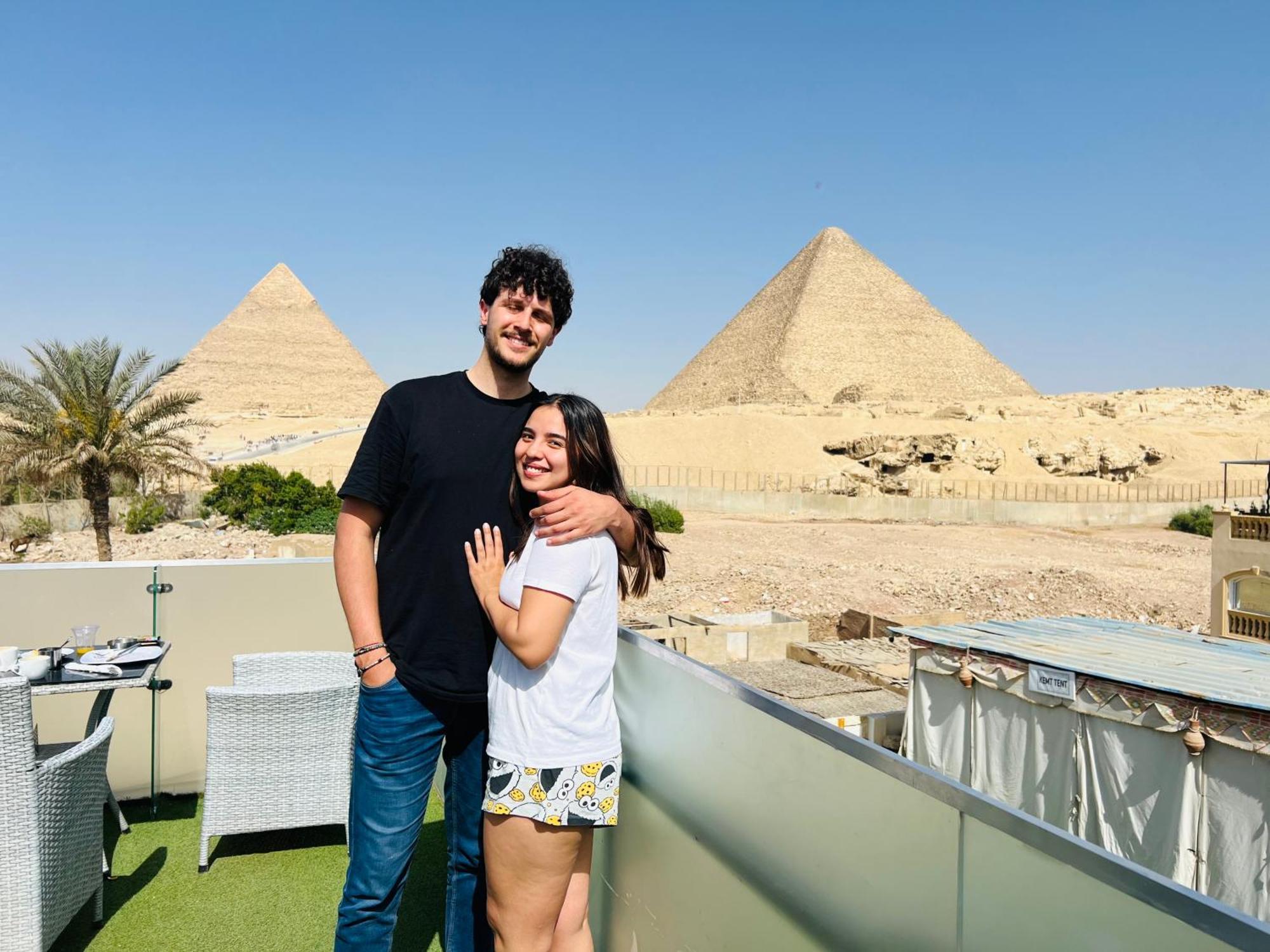 Blue Scarab Pyramids View Hotel Cairo Exterior foto